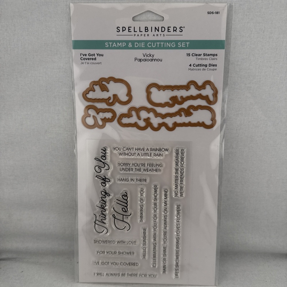 Spellbinders‎ Etched Stamp & Dies Cutting Set I've Got You Covered SDS-181